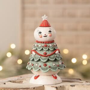 Bethany Lowe Johanna Parker Frosty Treena Jolly Jar Christmas Snowman NEW